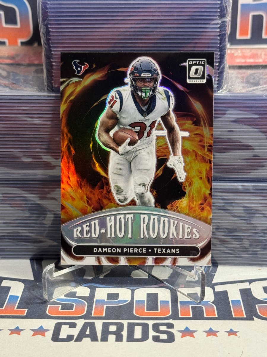 2022 Donruss Optic (Silver Prizm, Red - Hot Rookies) Dameon Pierce RHR - 10