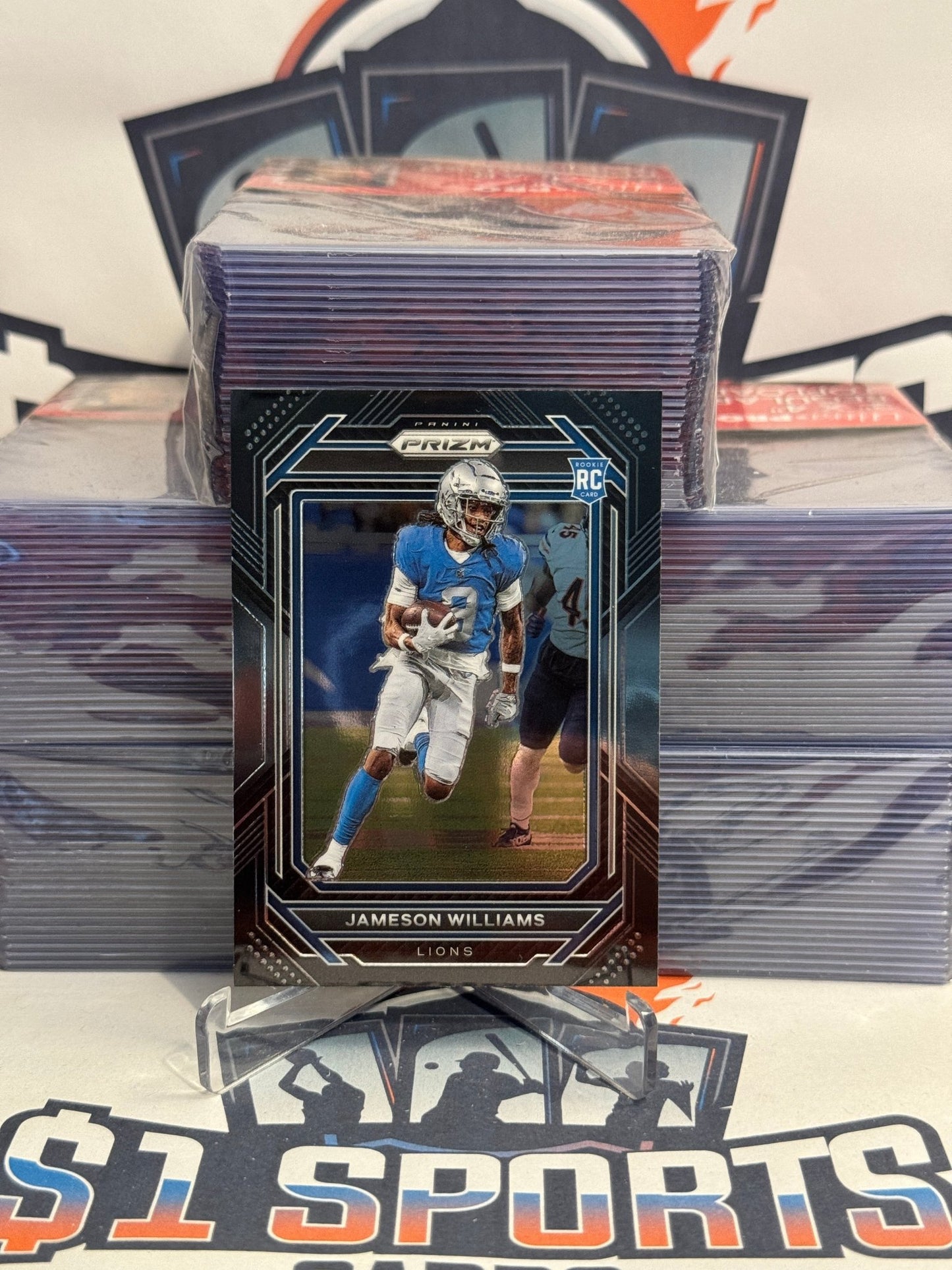 2022 Panini Chronicles (Prizm Black) Jameson Williams Rookie #PB-13