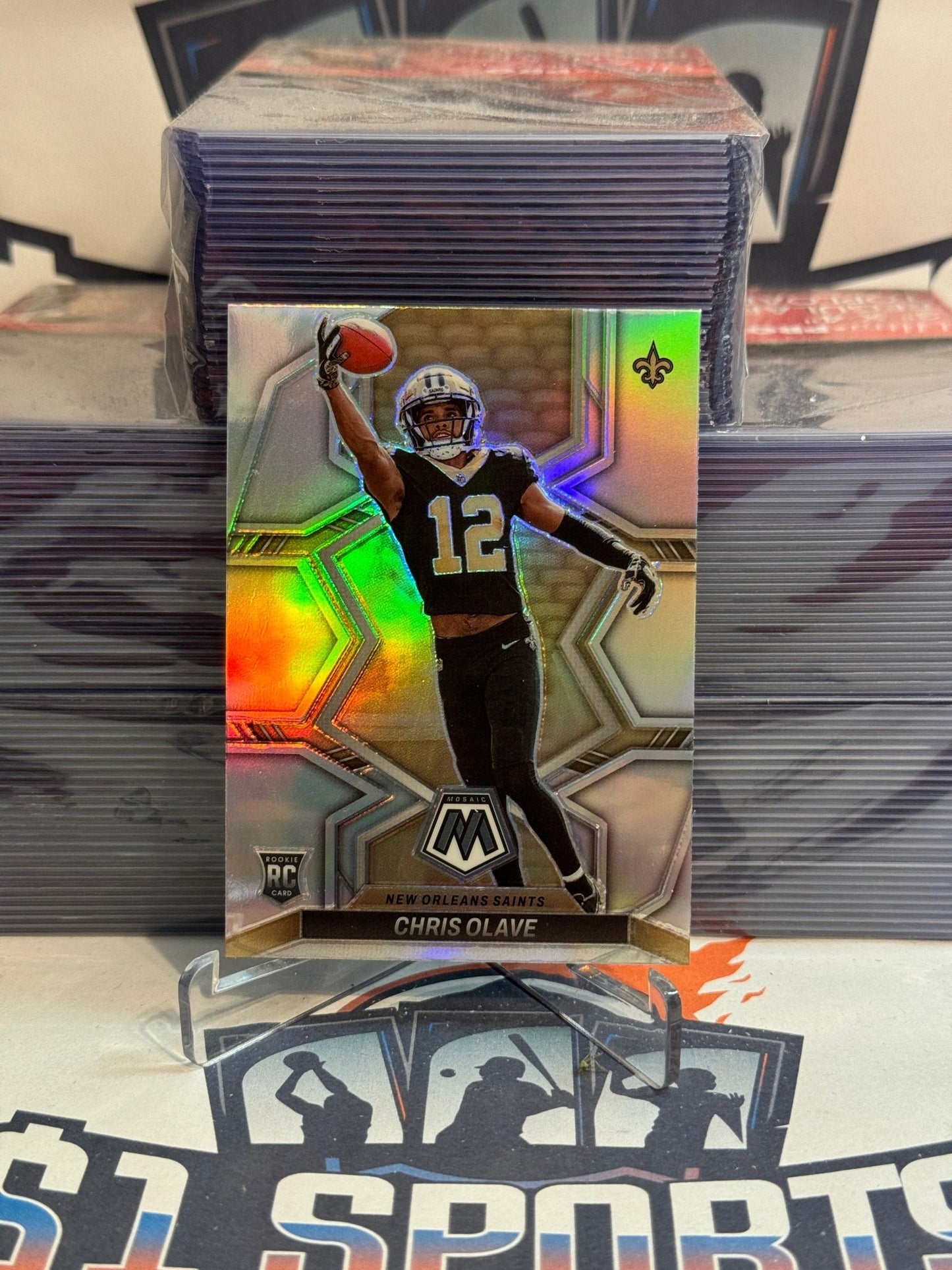 2022 Panini Mosaic (Silver Prizm) Chris Olave Rookie #313