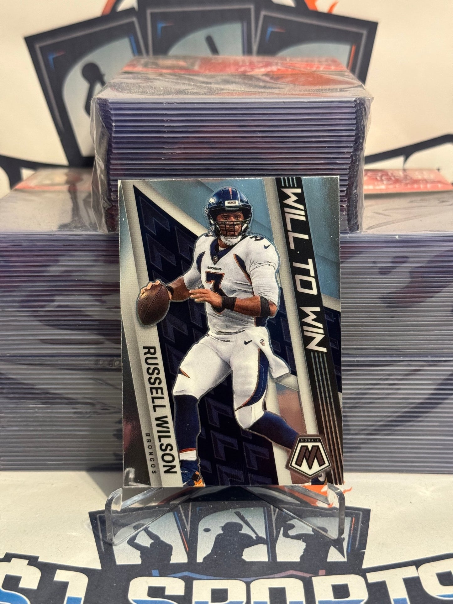 2022 Panini Mosaic (Will to Win) Russell Wilson #WW-3