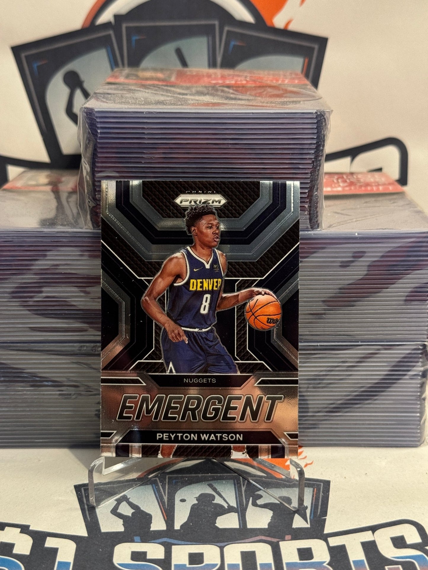 2022 Panini Prizm (Emergent) Peyton Watson Rookie #19