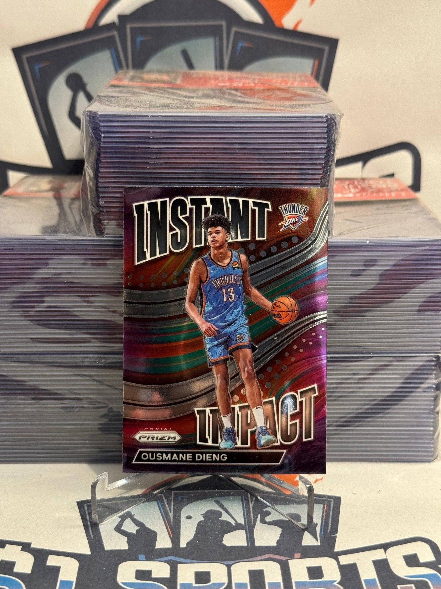 2022 Panini Prizm (Instant Impact) Ousmane Dieng Rookie #15