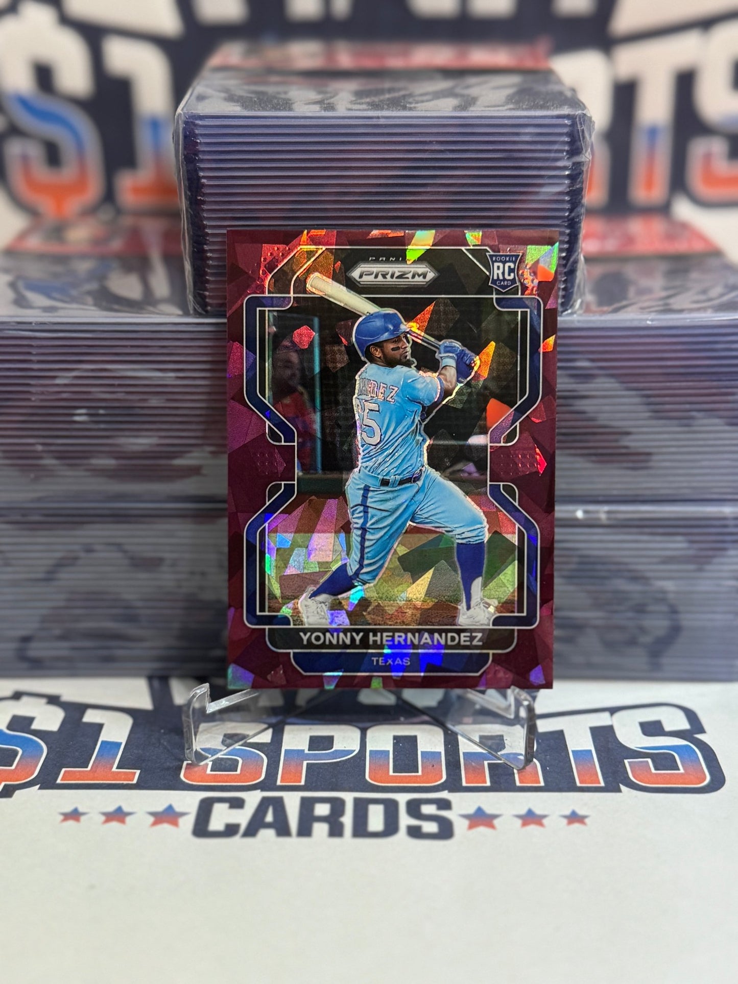 2022 Panini Prizm (Purple Ice Prizm 1/25) Yonny Hernandez #21