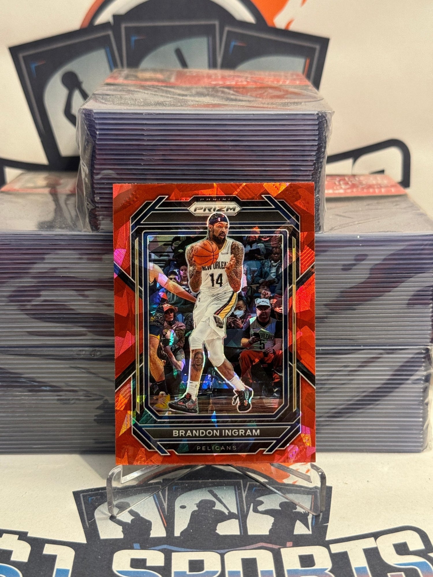2022 Panini Prizm (Red Ice Prizm) Brandon Ingram #208