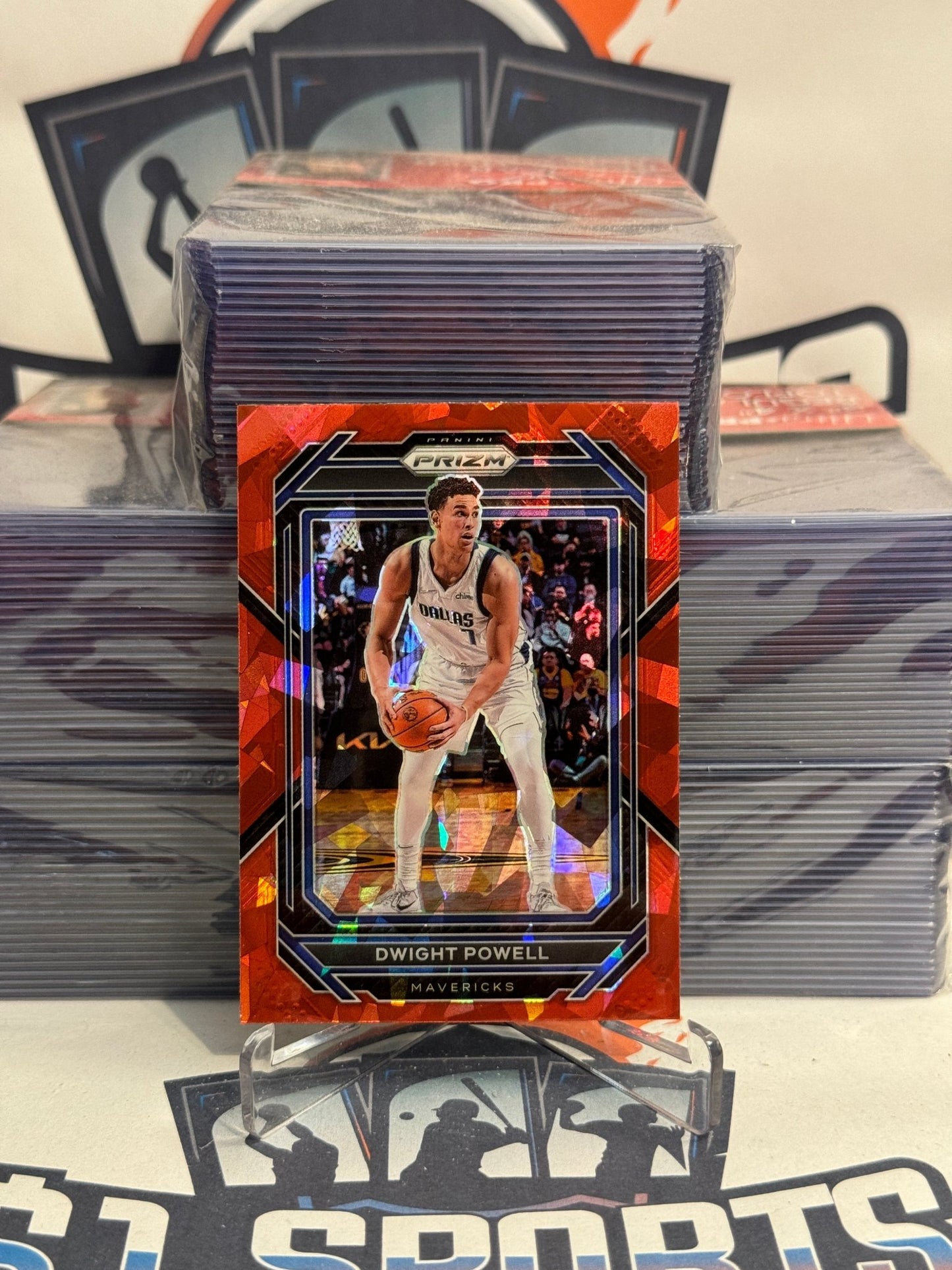 2022 Panini Prizm (Red Ice Prizm) Dwight Powell #187
