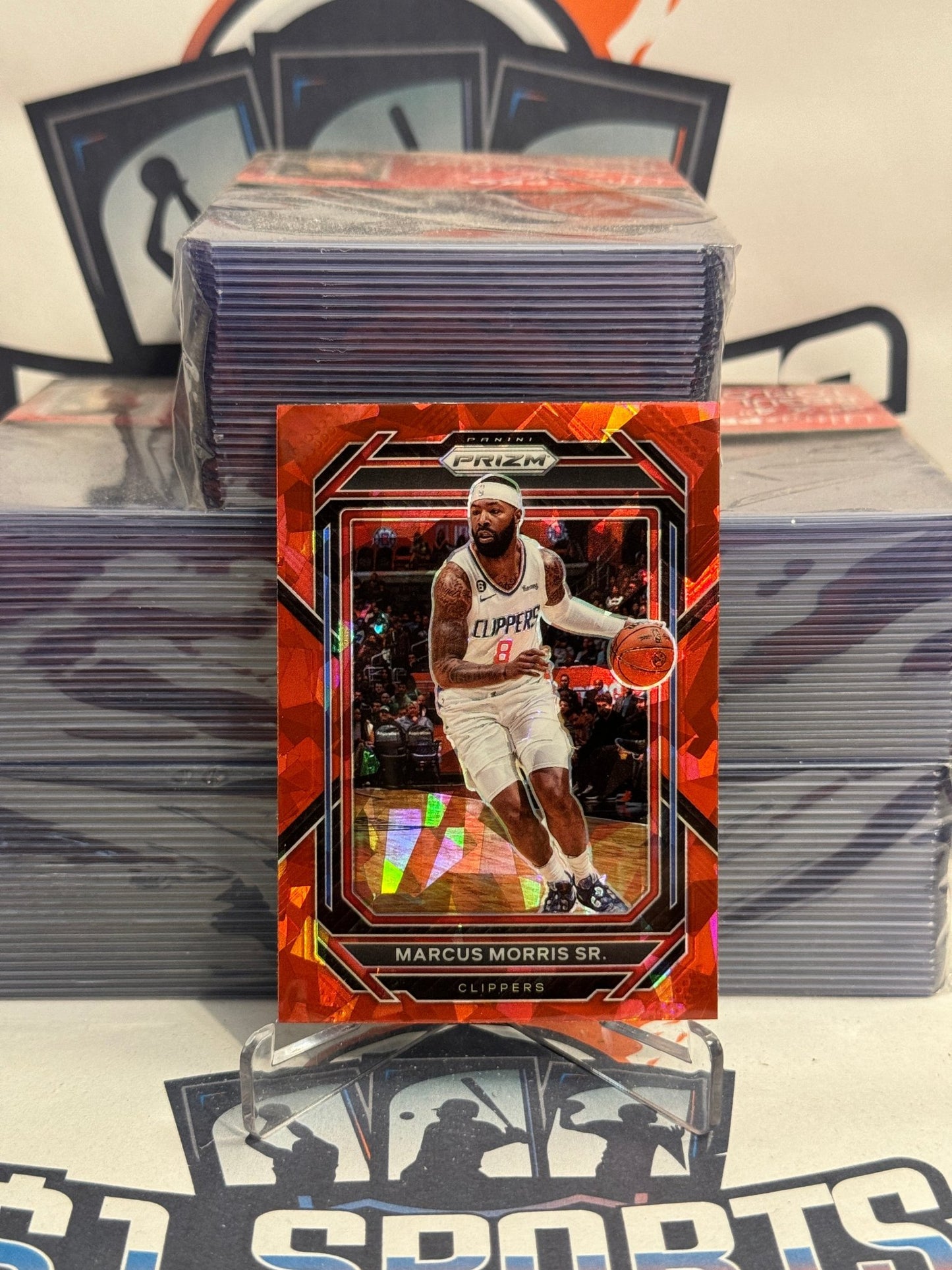 2022 Panini Prizm (Red Ice Prizm) Marcus Morris Sr. #130