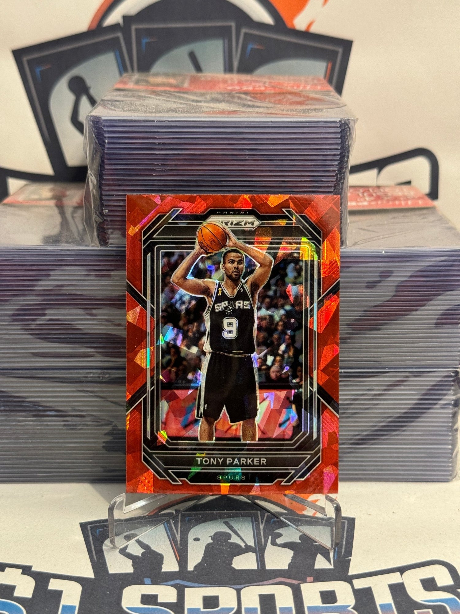 2022 Panini Prizm (Red Ice Prizm) Tony Parker #299