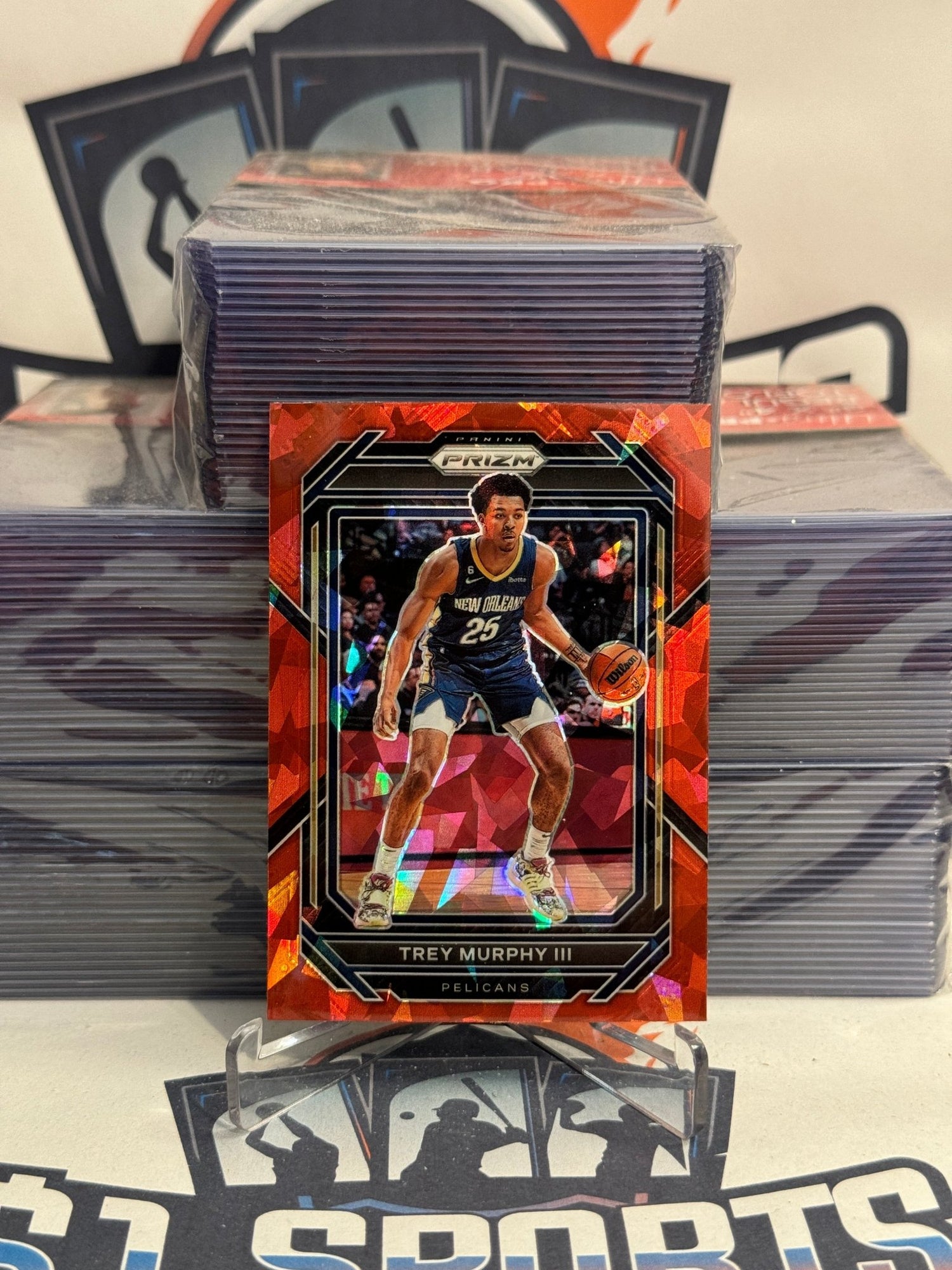 2022 Panini Prizm (Red Ice Prizm) Trey Murphy III #215