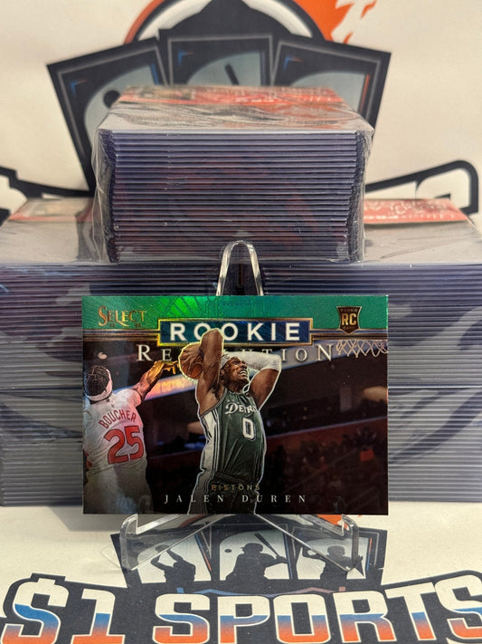 2022 Panini Select (Green Prizm, Rookie Revolution) Jalen Duren #27