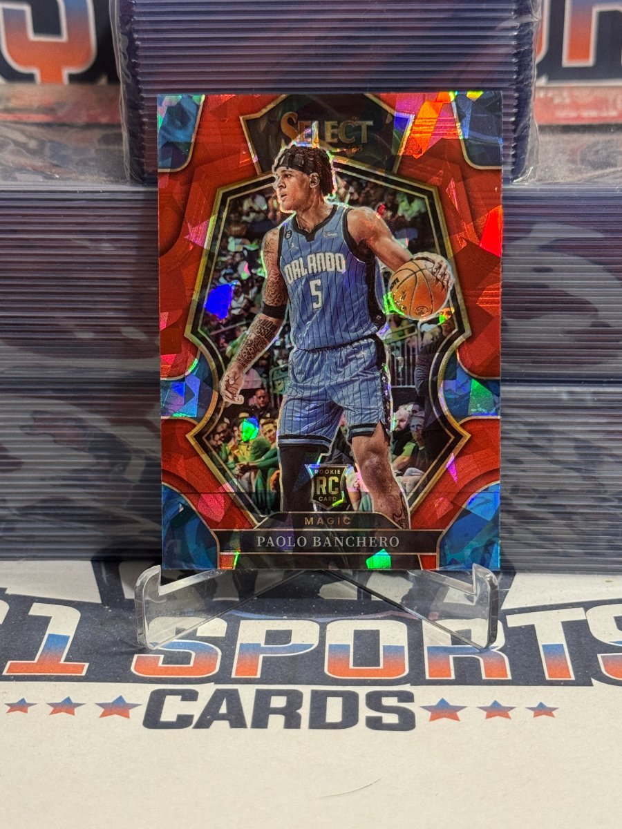 2022 Panini Select (Red Ice Prizm, Premier Level) Paolo Banchero Rookie 169