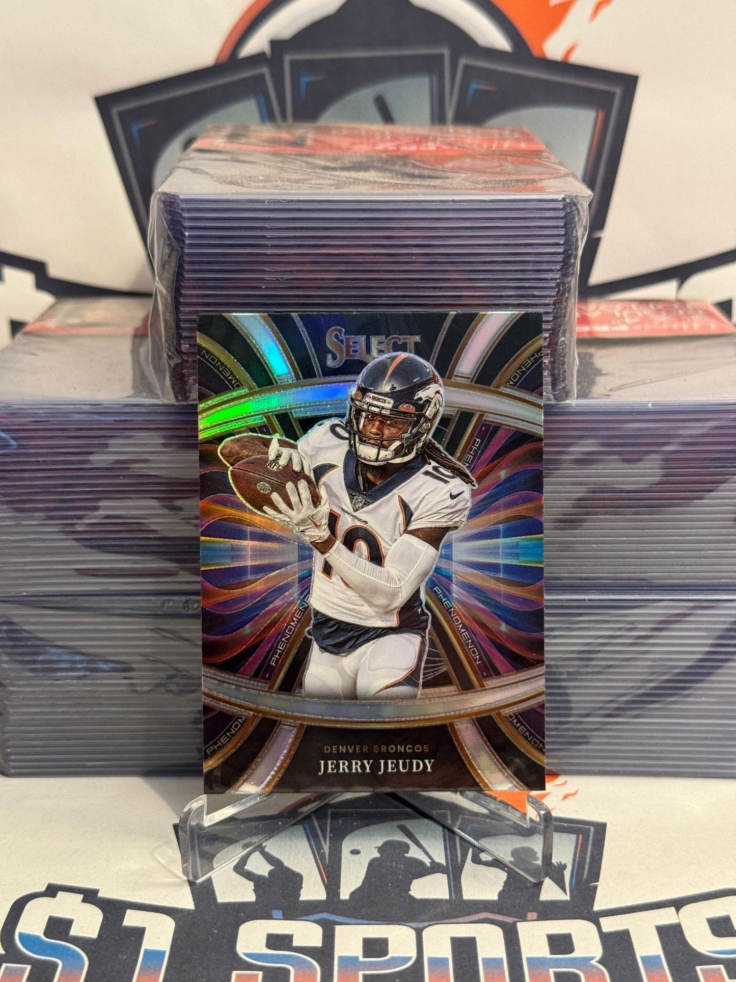 2022 Panini Select (Silver Prizm, Phenomenon) Jerry Jeudy #PHE-14