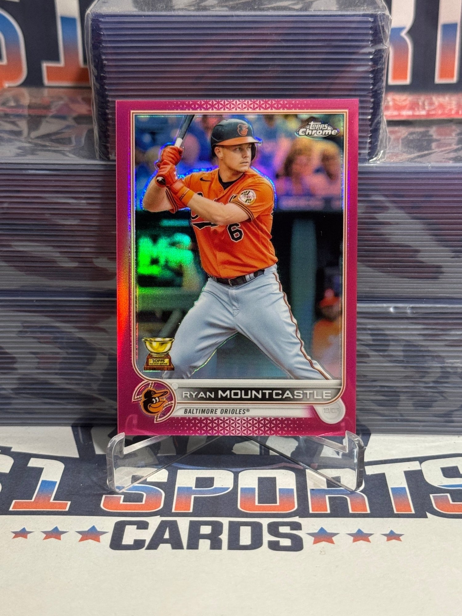2022 Topps Chrome (Pink Refractor, Rookie Cup 139/399) Ryan Mountcastle 109