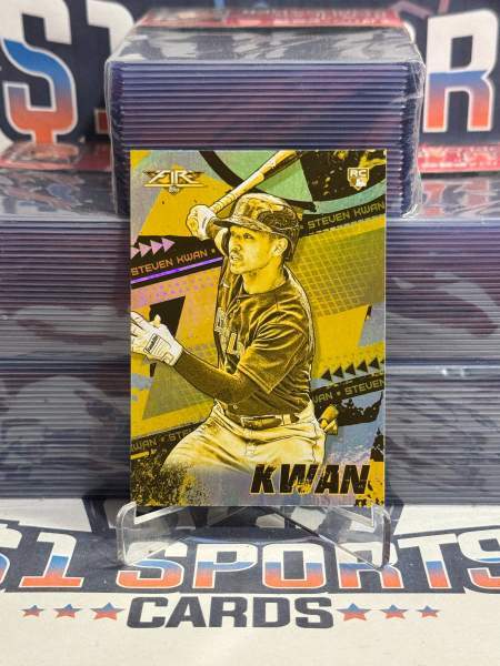 2022 Topps Fire (Gold Minted) Steven Kwan Rookie #126