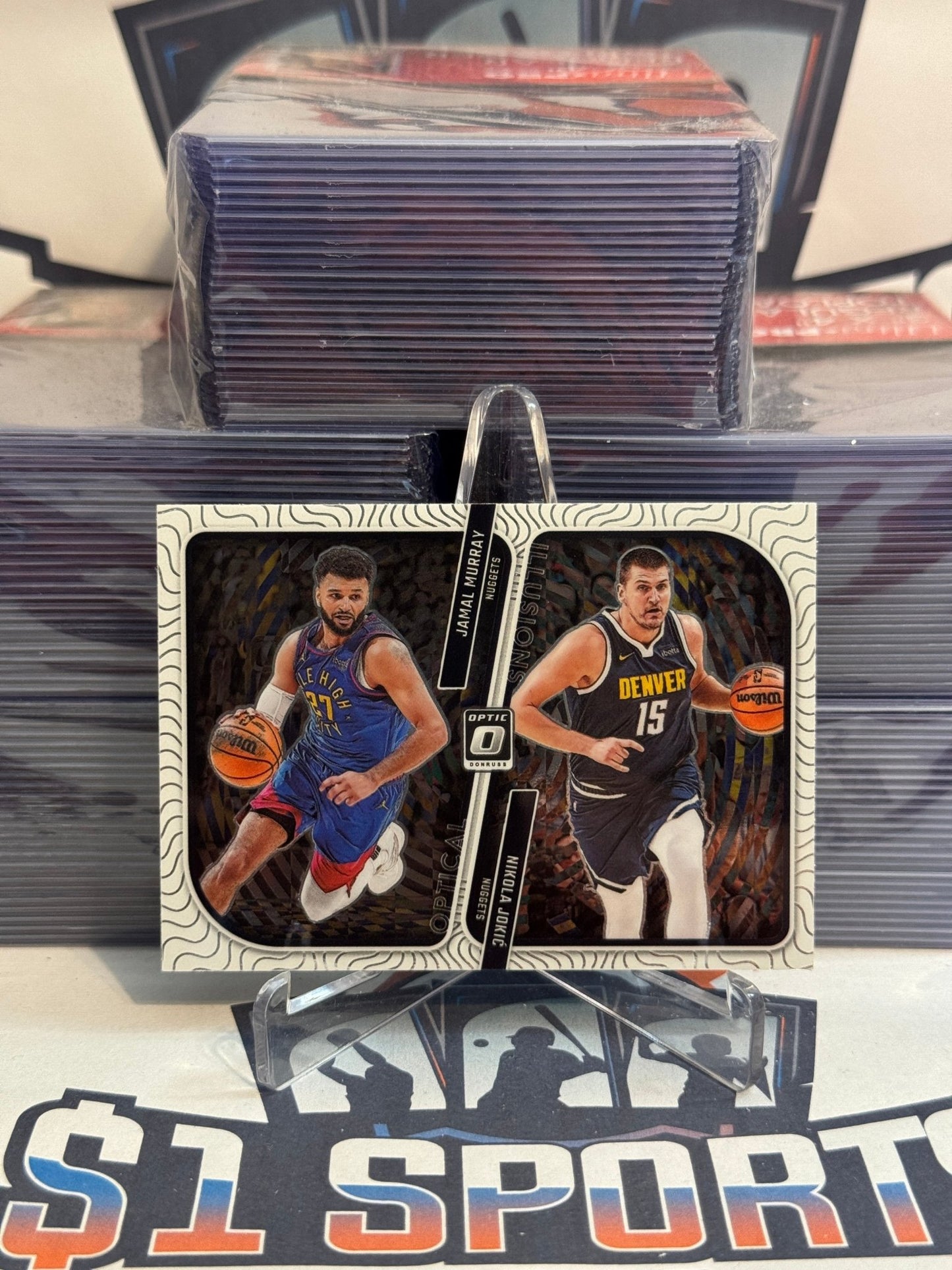 2023 Donruss Optic (Optical Illusions) Nikola Jokic & Jamal Murray #3