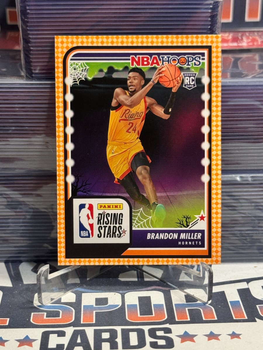 2023 NBA Hoops (Haunted Hoops, Orange, Rising Stars) Brandon Miller Rookie 298