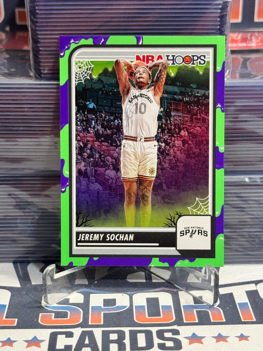 2023 NBA Hoops (Haunted Hoops, Slime) Jeremy Sochan 34