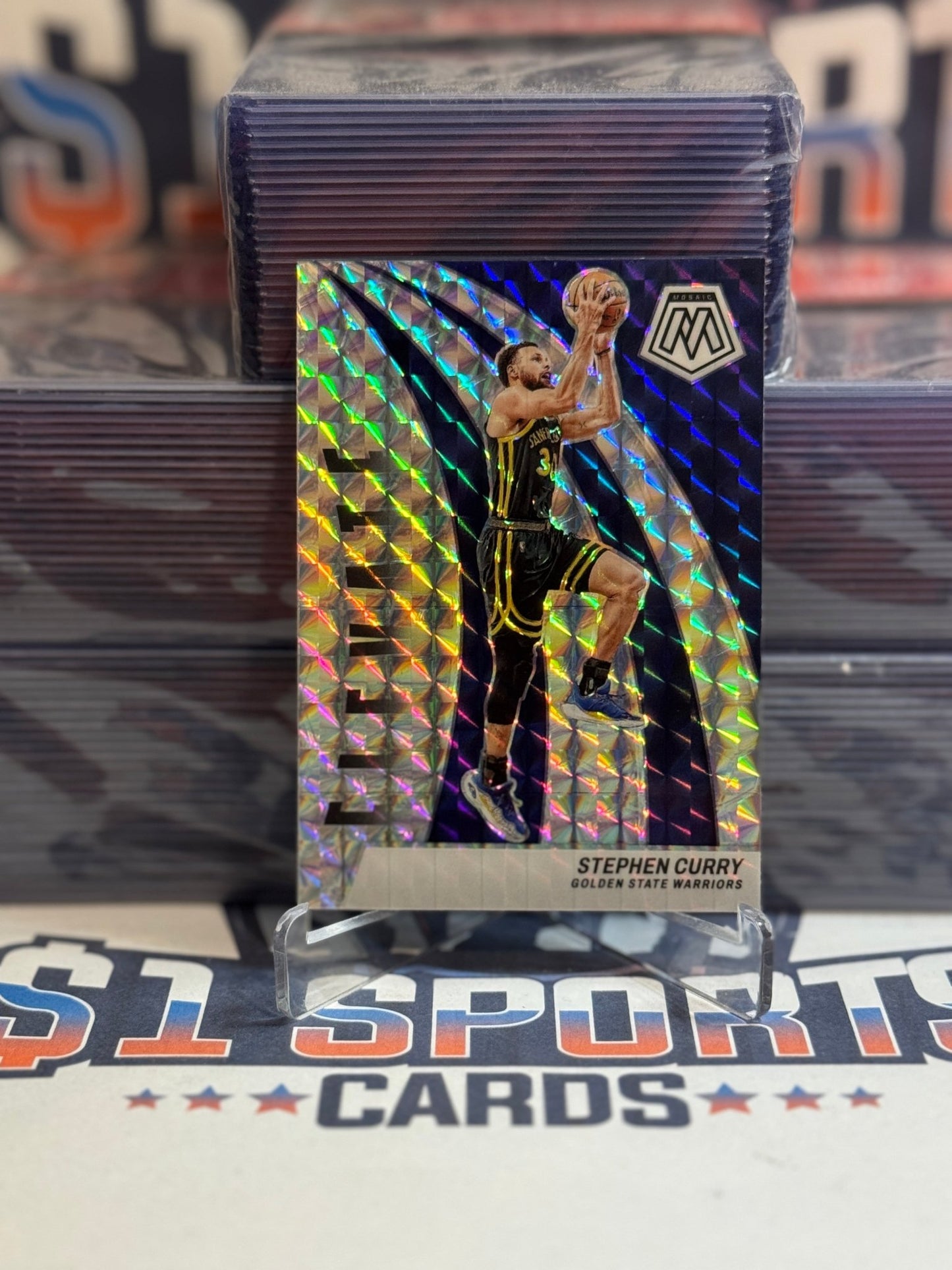 2023 Panini Mosaic (Mosaic Prizm, Elevate) Stephen Curry 6