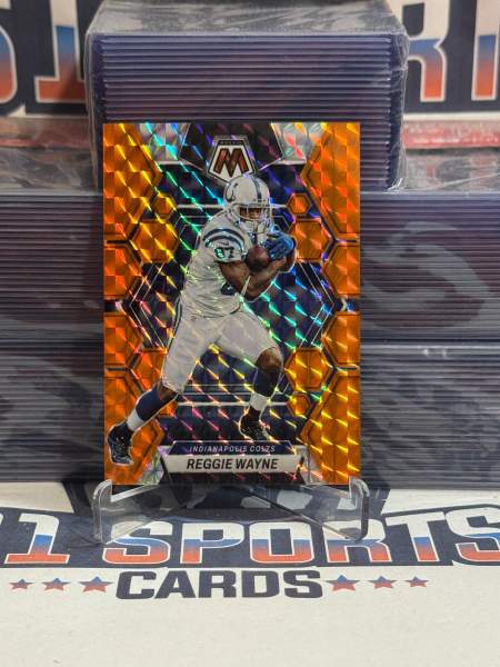 2023 Panini Mosaic (Orange Prizm 138/199) Reggie Wayne 101