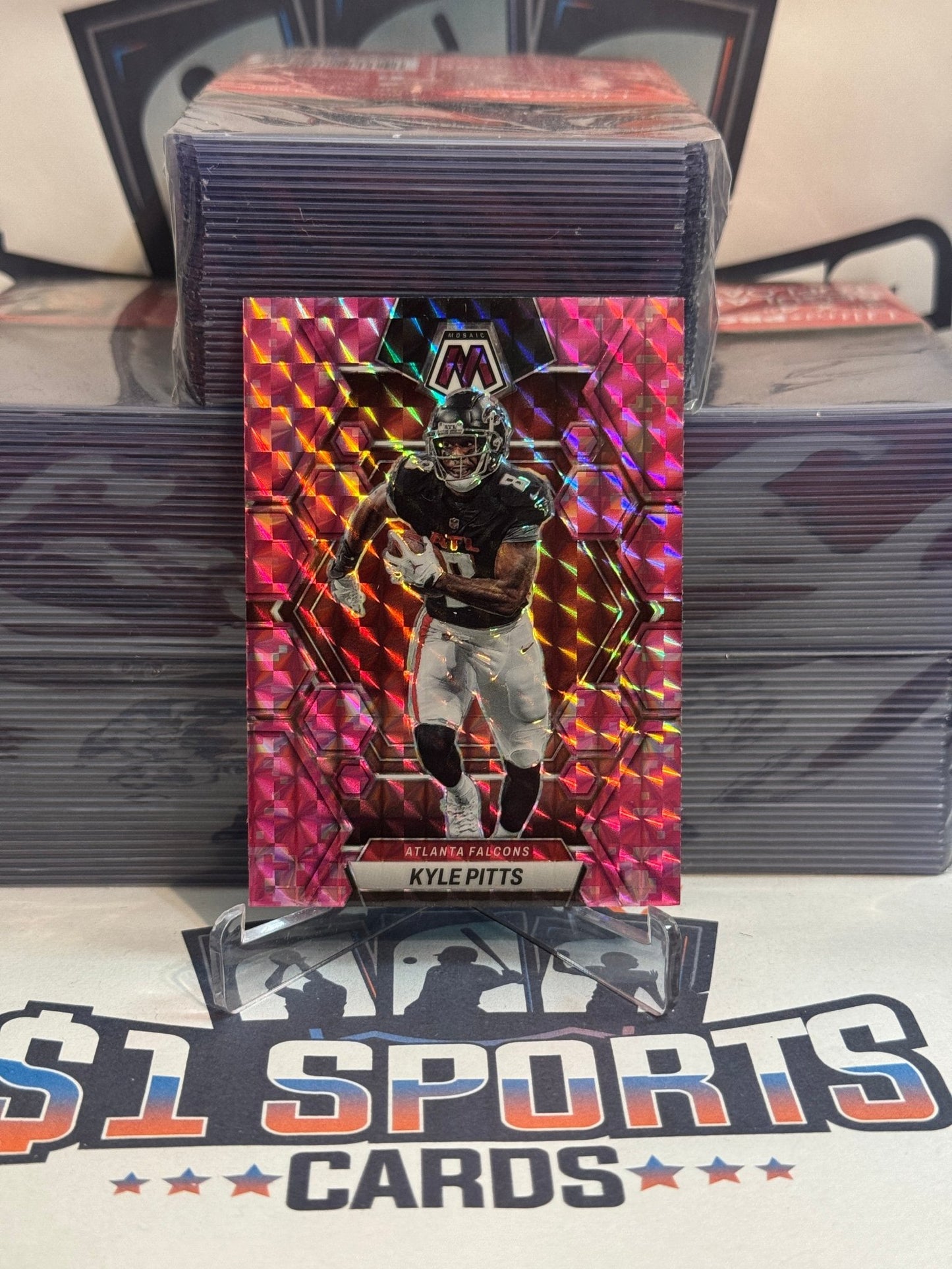 2023 Panini Mosaic (Pink Camo Prizm) Kyle Pitts #9