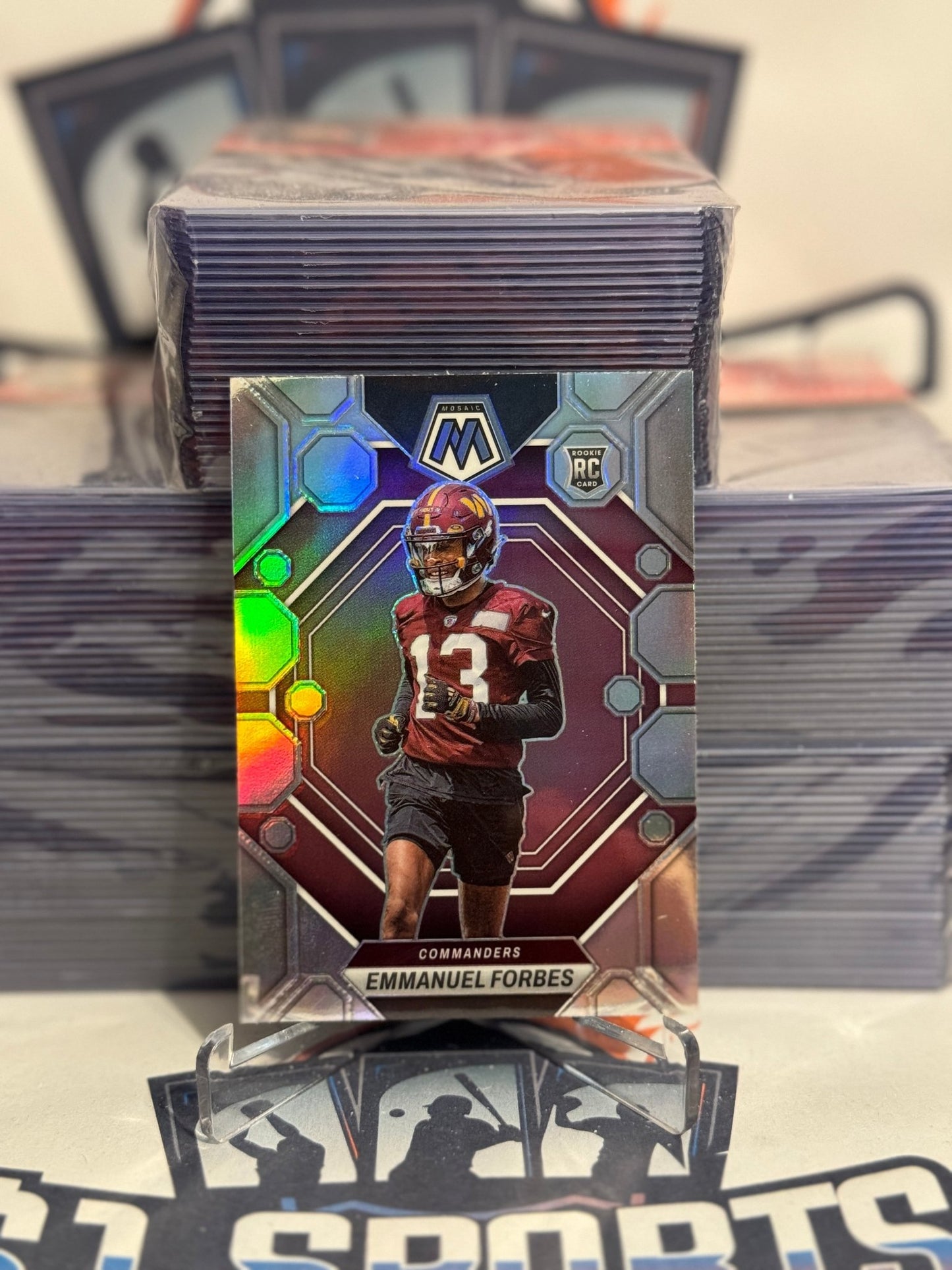 2023 Panini Mosaic (Silver Prizm) Emmanuel Forbes Rookie #319