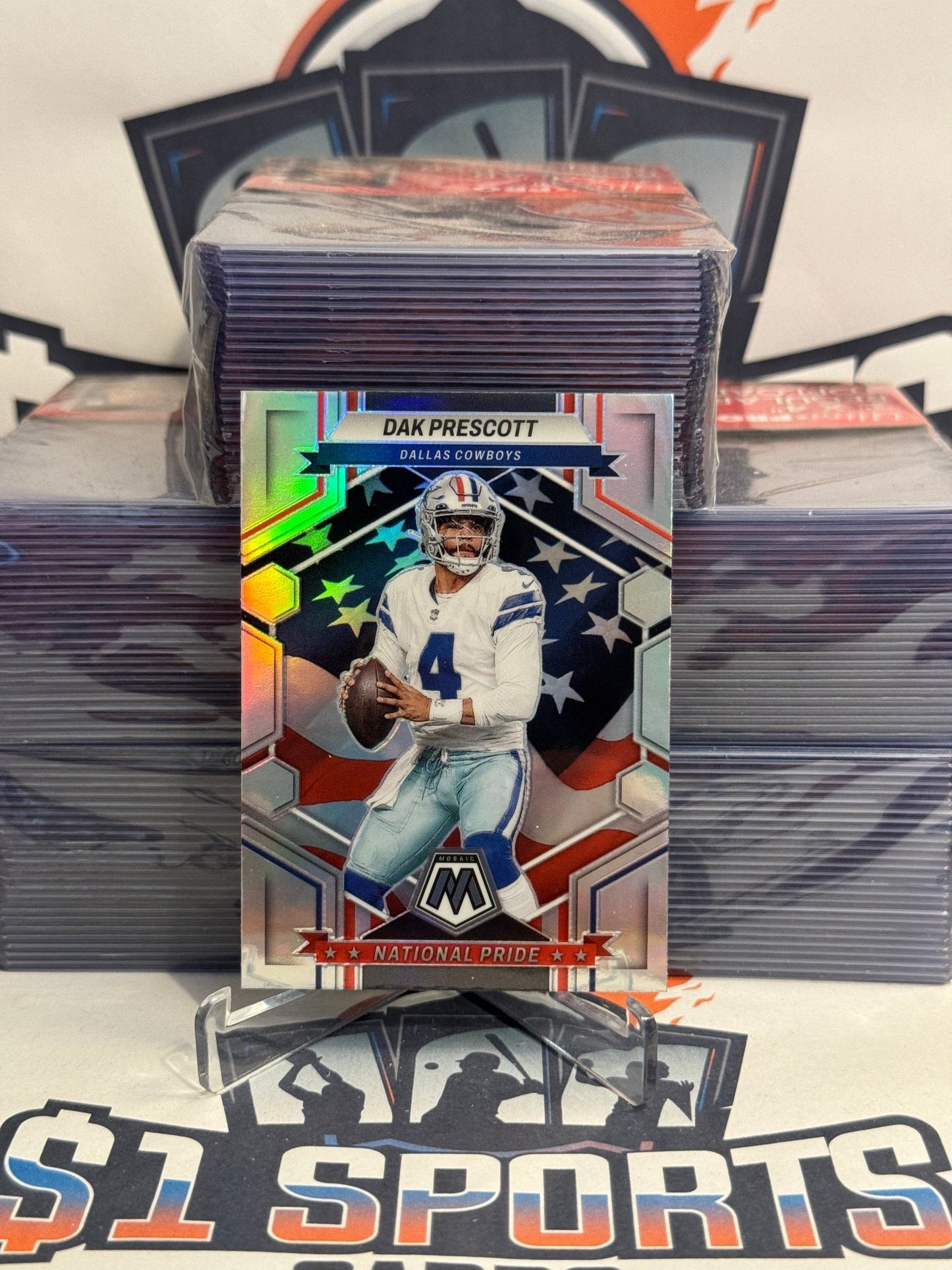 2023 Panini Mosaic (Silver Prizm, National Pride) Dak Prescott #259