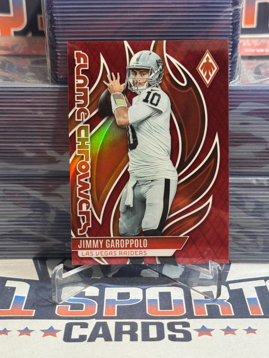 2023 Panini Phoenix (Red Prizm, Flame Throwers 109/199) Jimmy Garoppolo FLA - 24
