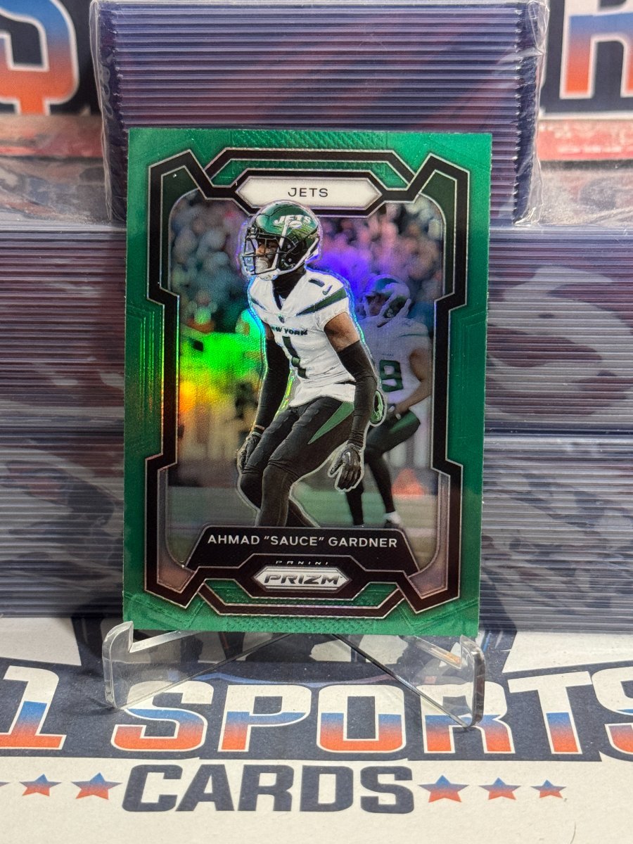 2023 Panini Prizm (Green Prizm) Ahmad "Sauce" Gardner Rookie 228