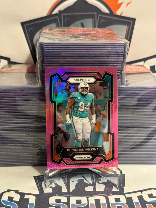 2023 Panini Prizm (Pink Prizm) Christian Wilkins #182