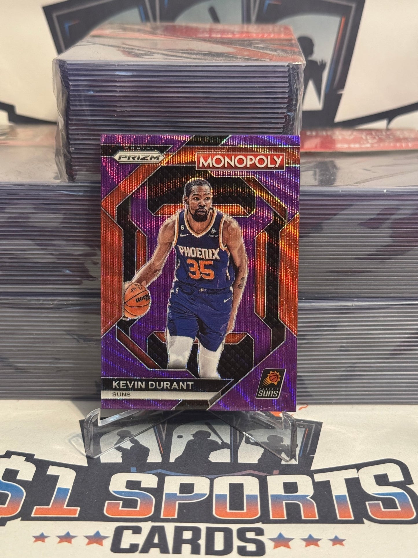 2023 Panini Prizm (Purple Wave Prizm, Monopoly All - Stars) Kevin Durant #PS6