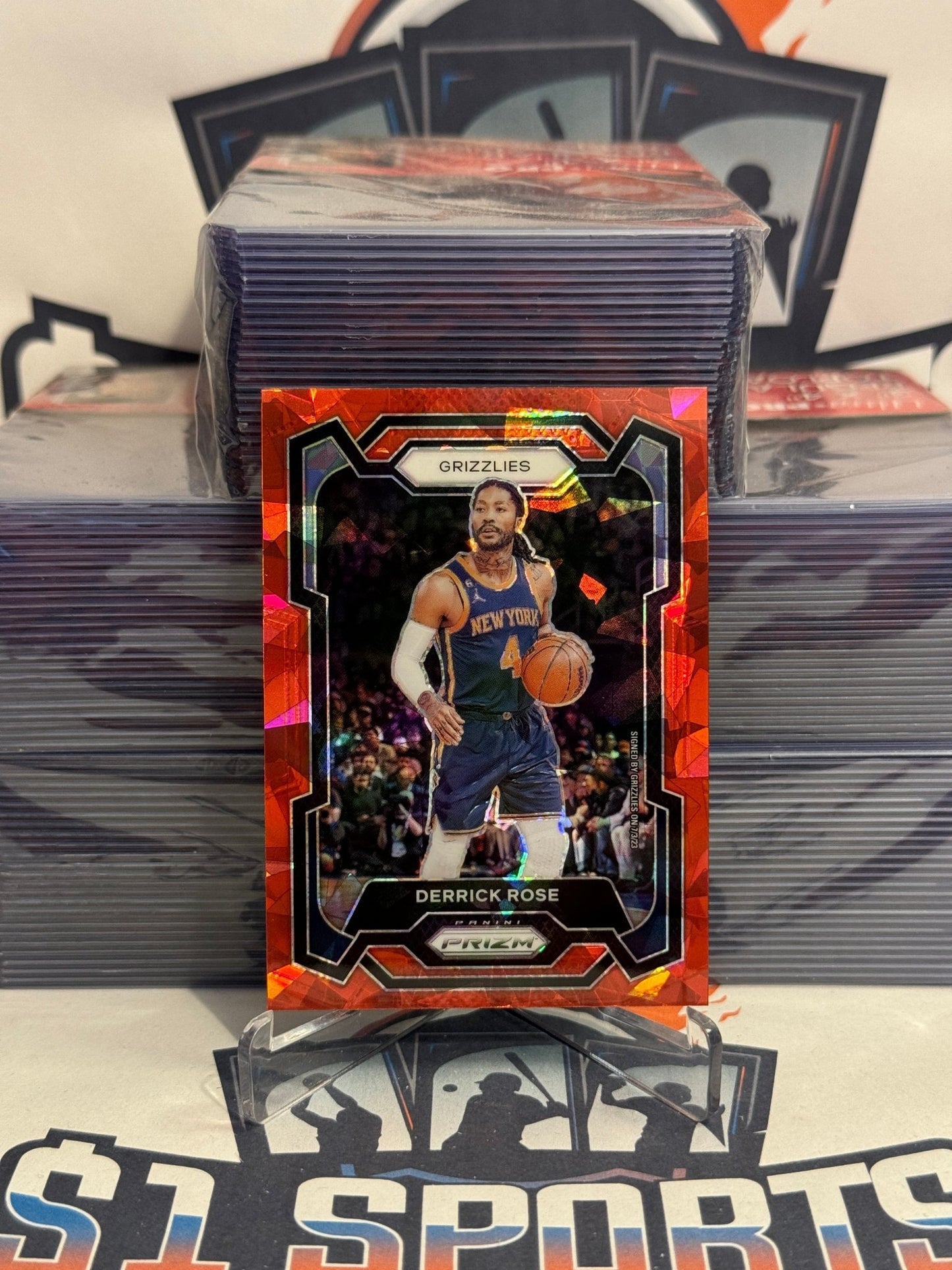 2023 Panini Prizm (Red Ice Prizm) Derrick Rose #272