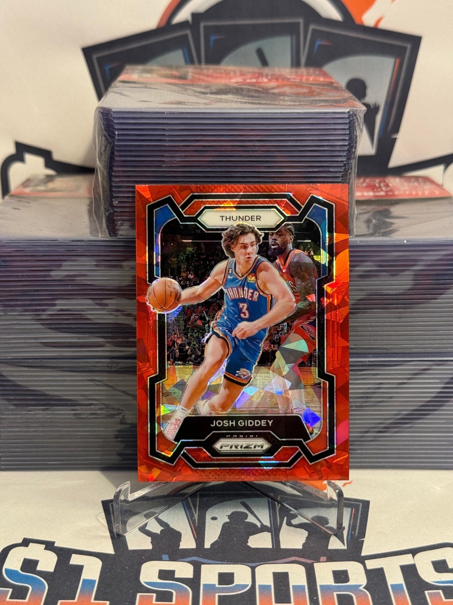 2023 Panini Prizm (Red Ice Prizm) Josh Giddey #50