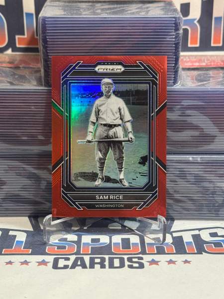 2023 Panini Prizm (Red Prizm 79/199) Sam Rice 186