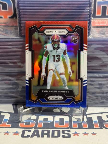 2023 Panini Prizm (Red White Blue Prizm) Emmanuel Forbes Rookie 399