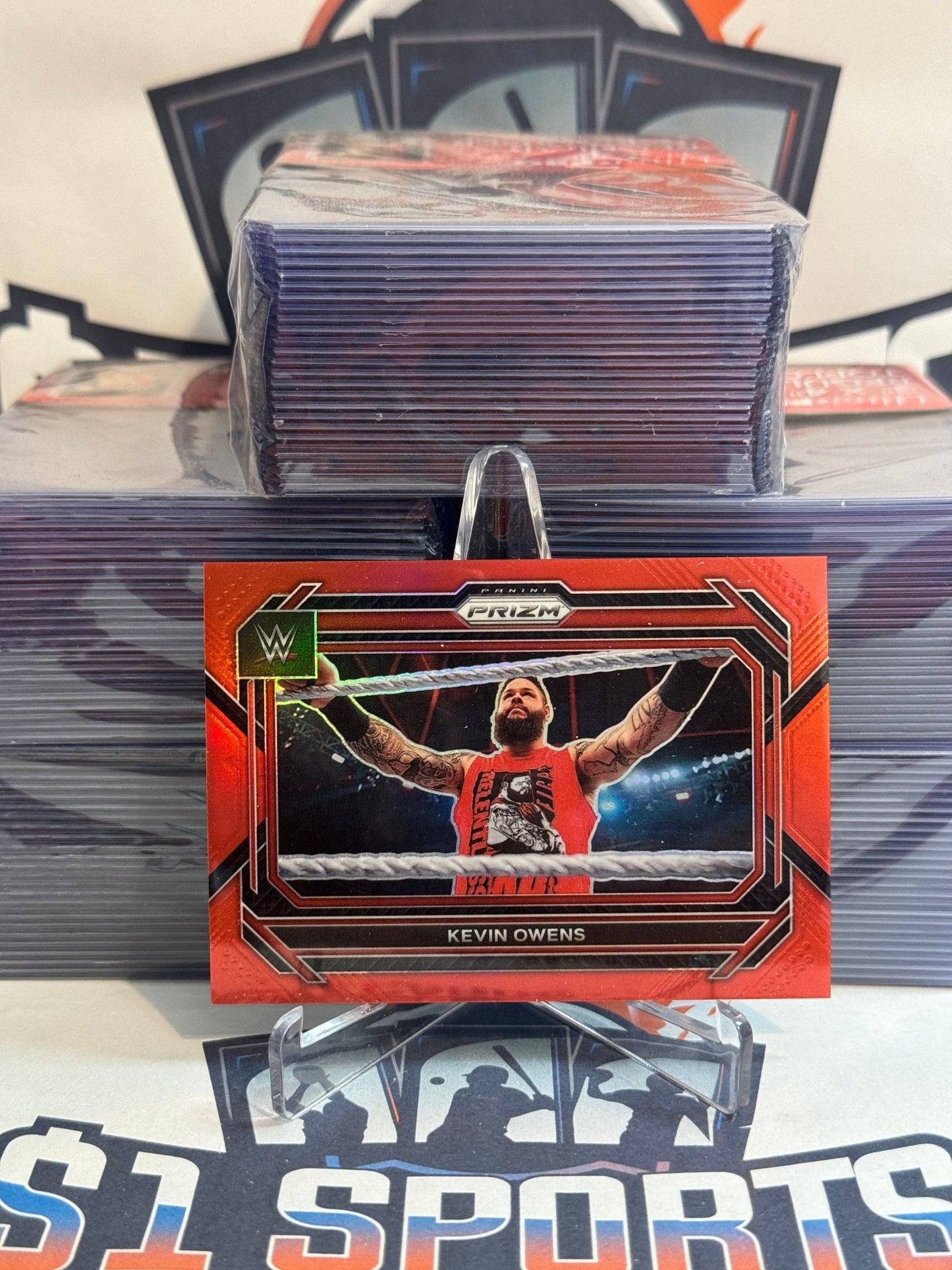 2023 Panini Prizm WWE (Red Prizm 13/299) Kevin Owens #94
