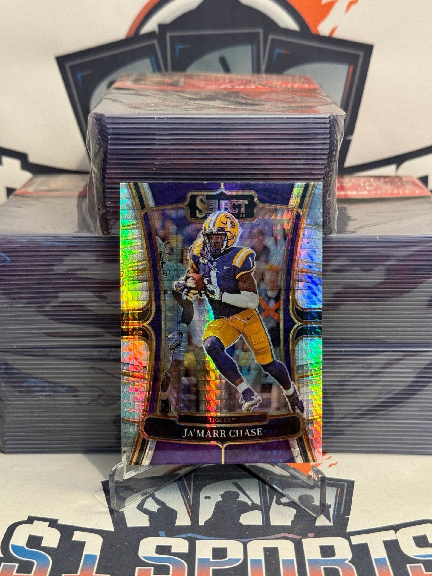2023 Panini Select Draft Picks (Hyper Prizm) Ja'Marr Chase #55