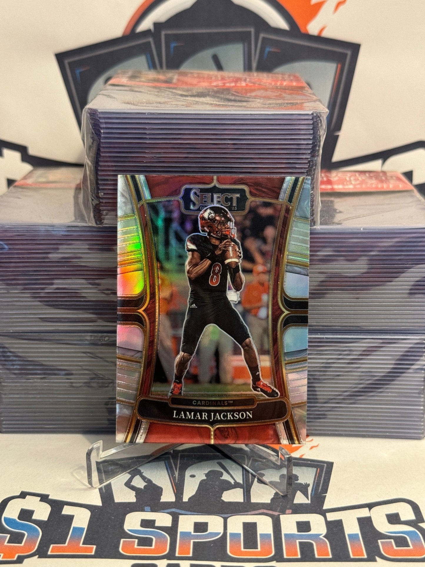 2023 Panini Select Draft Picks (Silver Prizm) Lamar Jackson #35