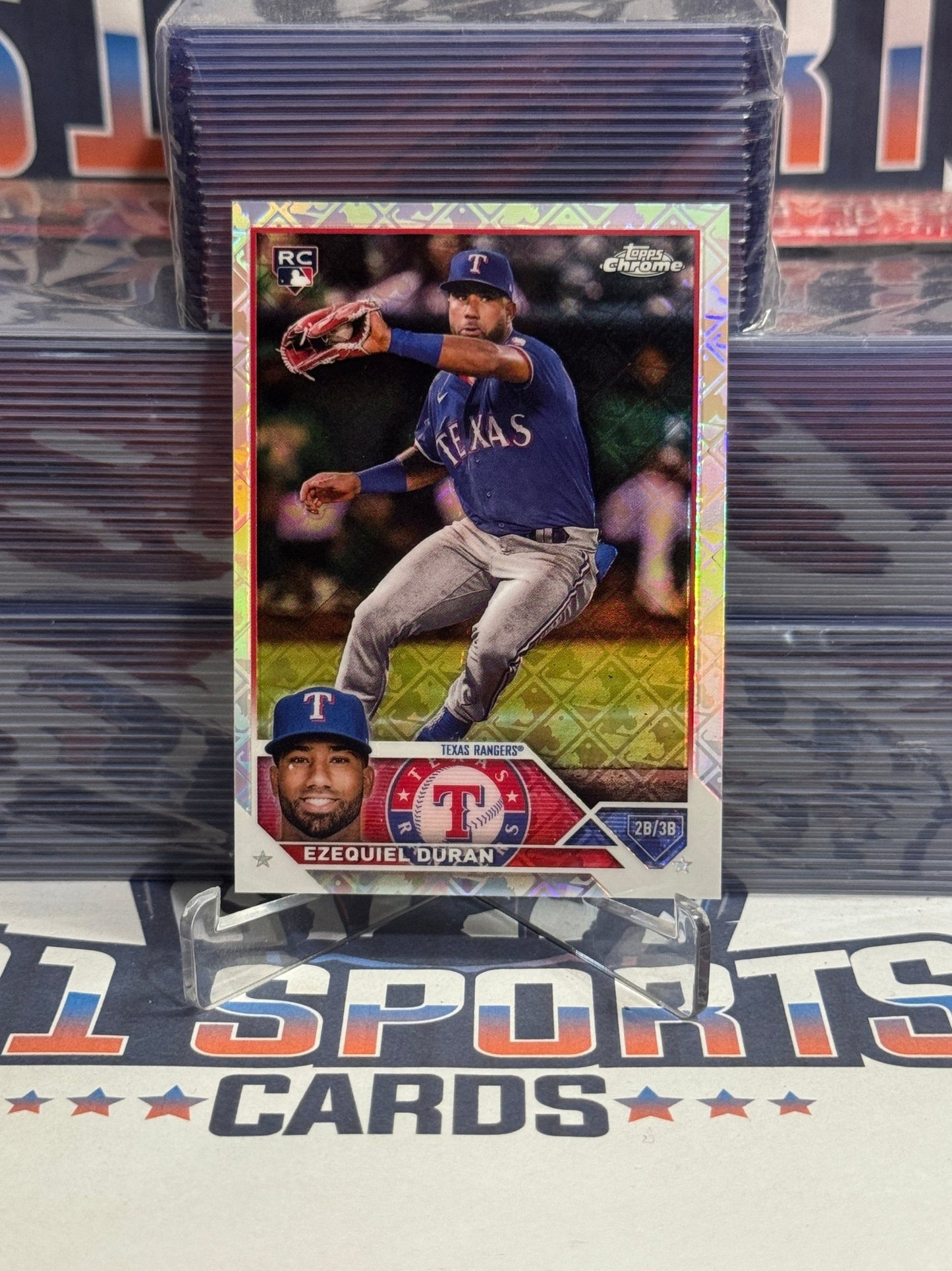 2023 Topps Chrome (Logofractor) Ezequiel Duran Rookie 36