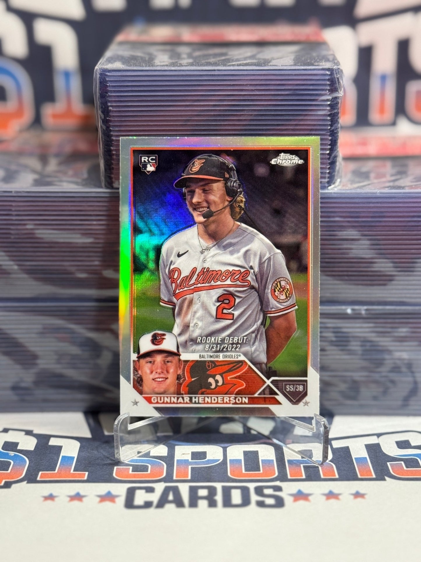 2023 Topps Chrome Update (Refractor, MLB Debut) Gunnar Henderson USC208