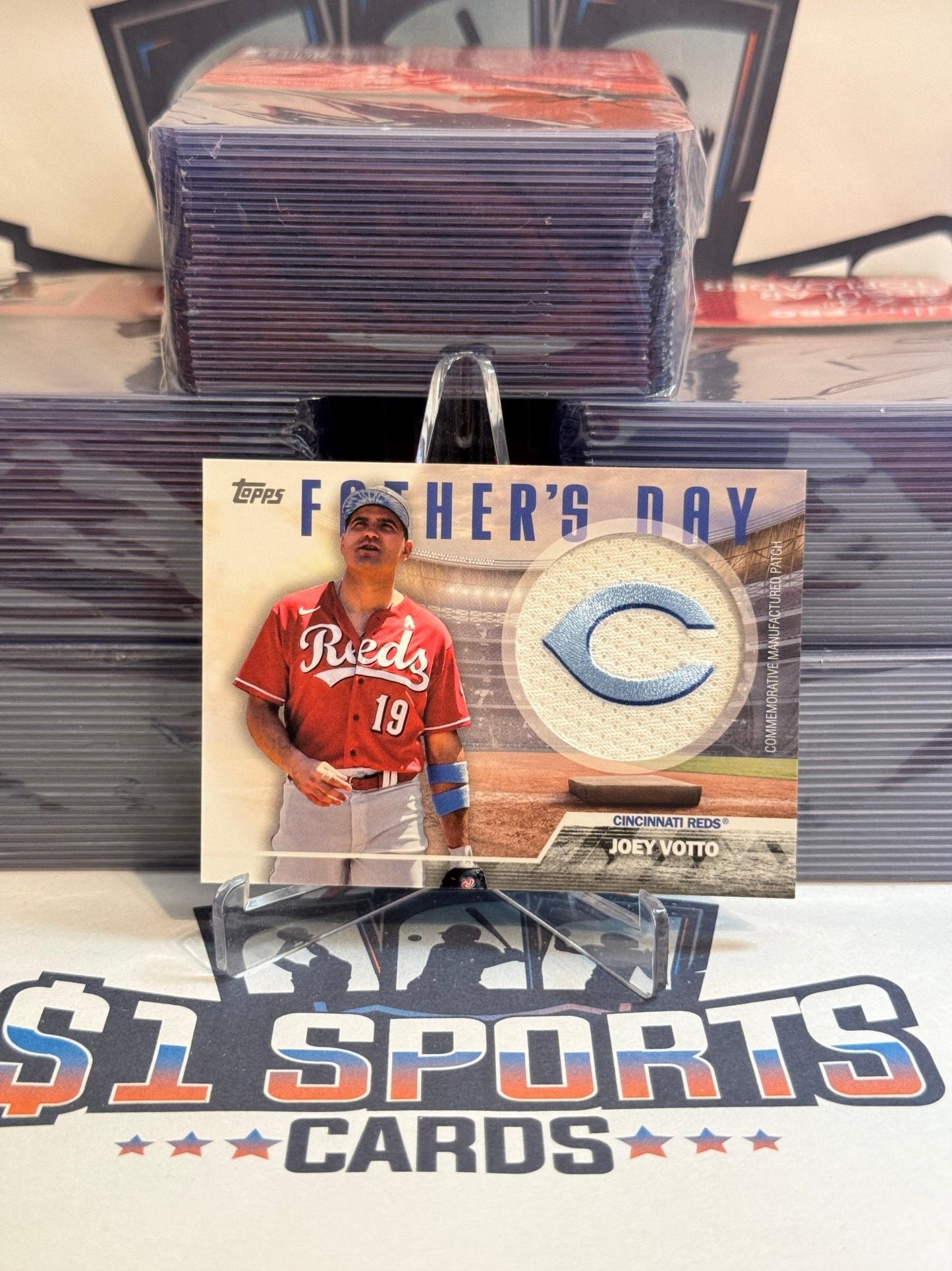 2023 Topps (Father's Day Team Patch Relic) Joey Votto #FC - JV