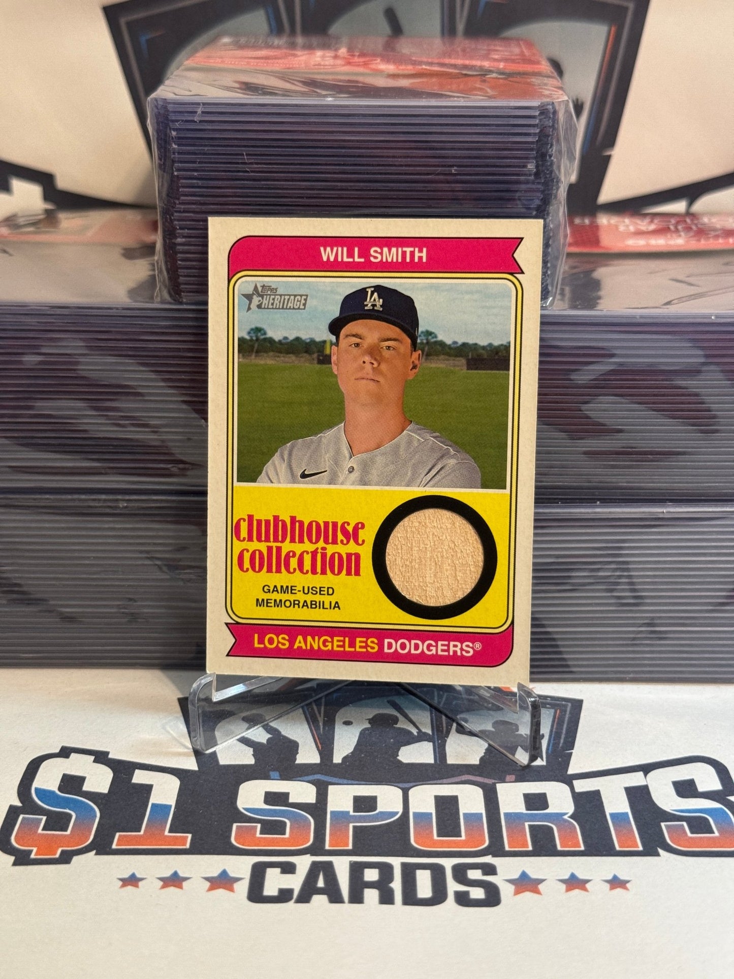 2023 Topps Heritage (Clubhouse Collection Relic) Will Smith #CCR - WS