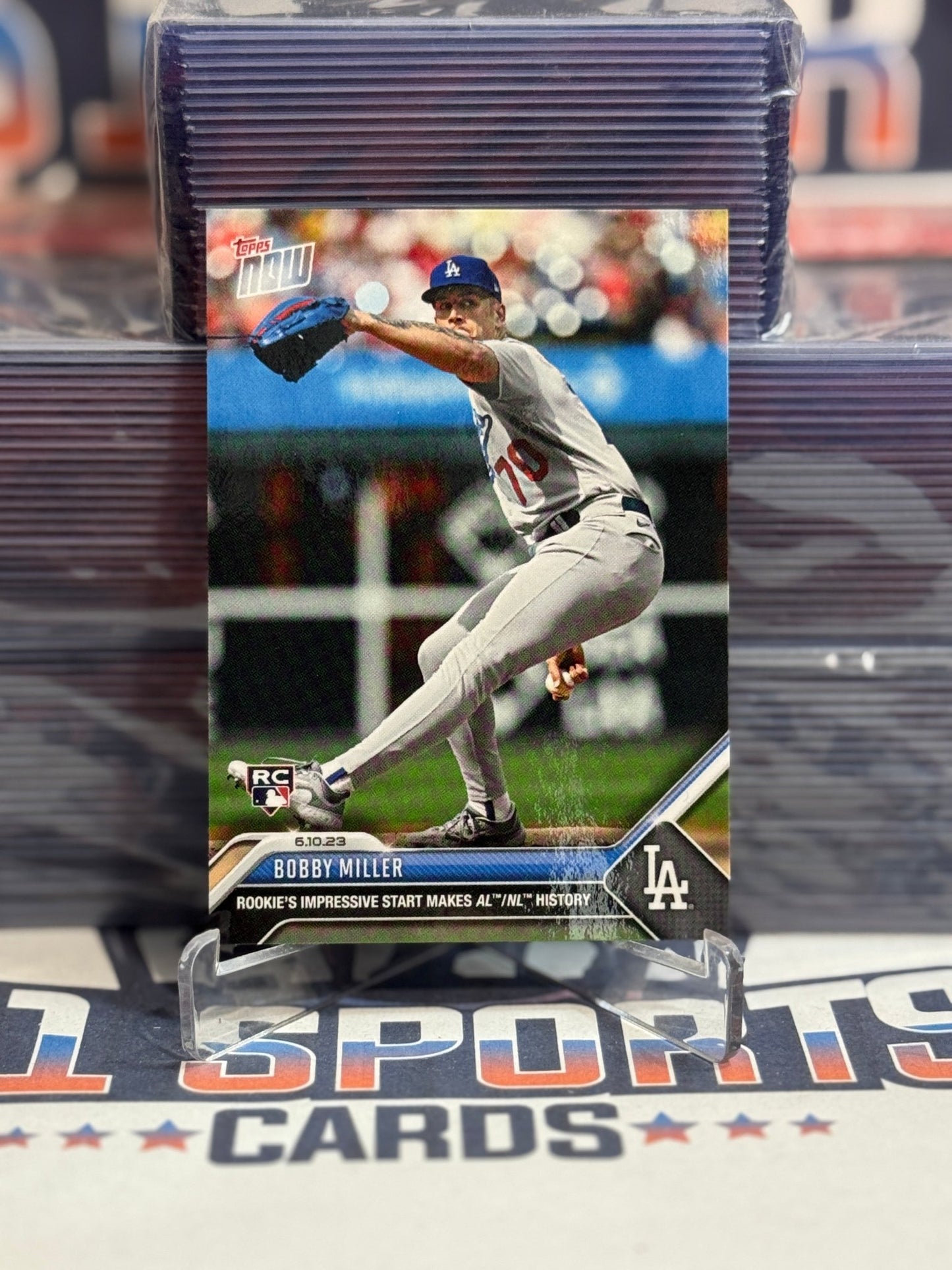 2023 Topps Now (/2,103) Bobby Miller Rookie 423