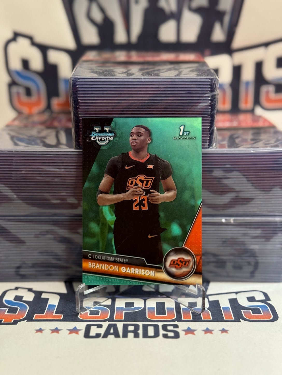 2024 Bowman Chrome University (Teal Refractor, 1st Bowman 118/299) Brandon Garrison #64