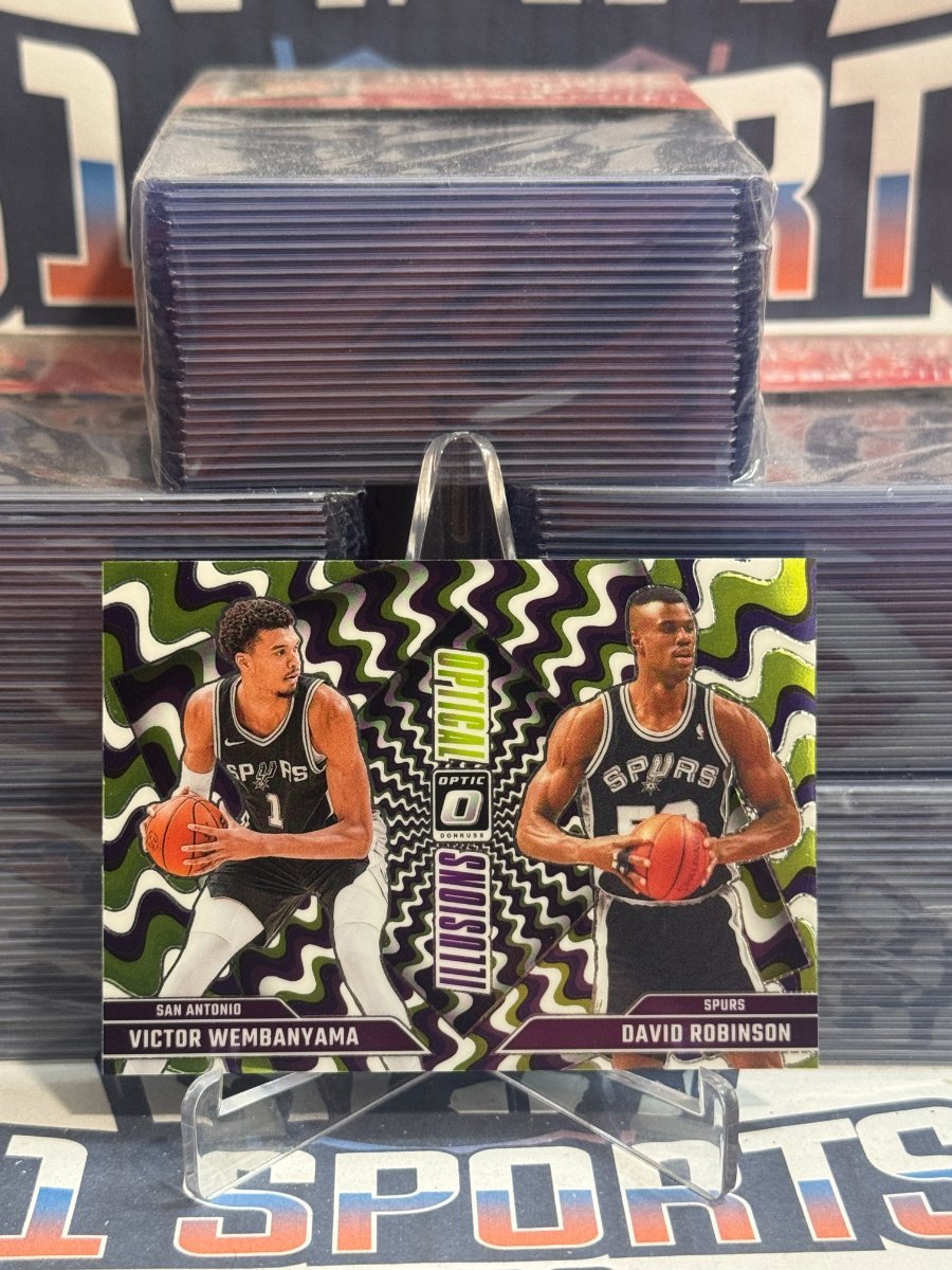 2024 Donruss Optic (Optical Illusions) Victor Wembanyama, David Robinson 5