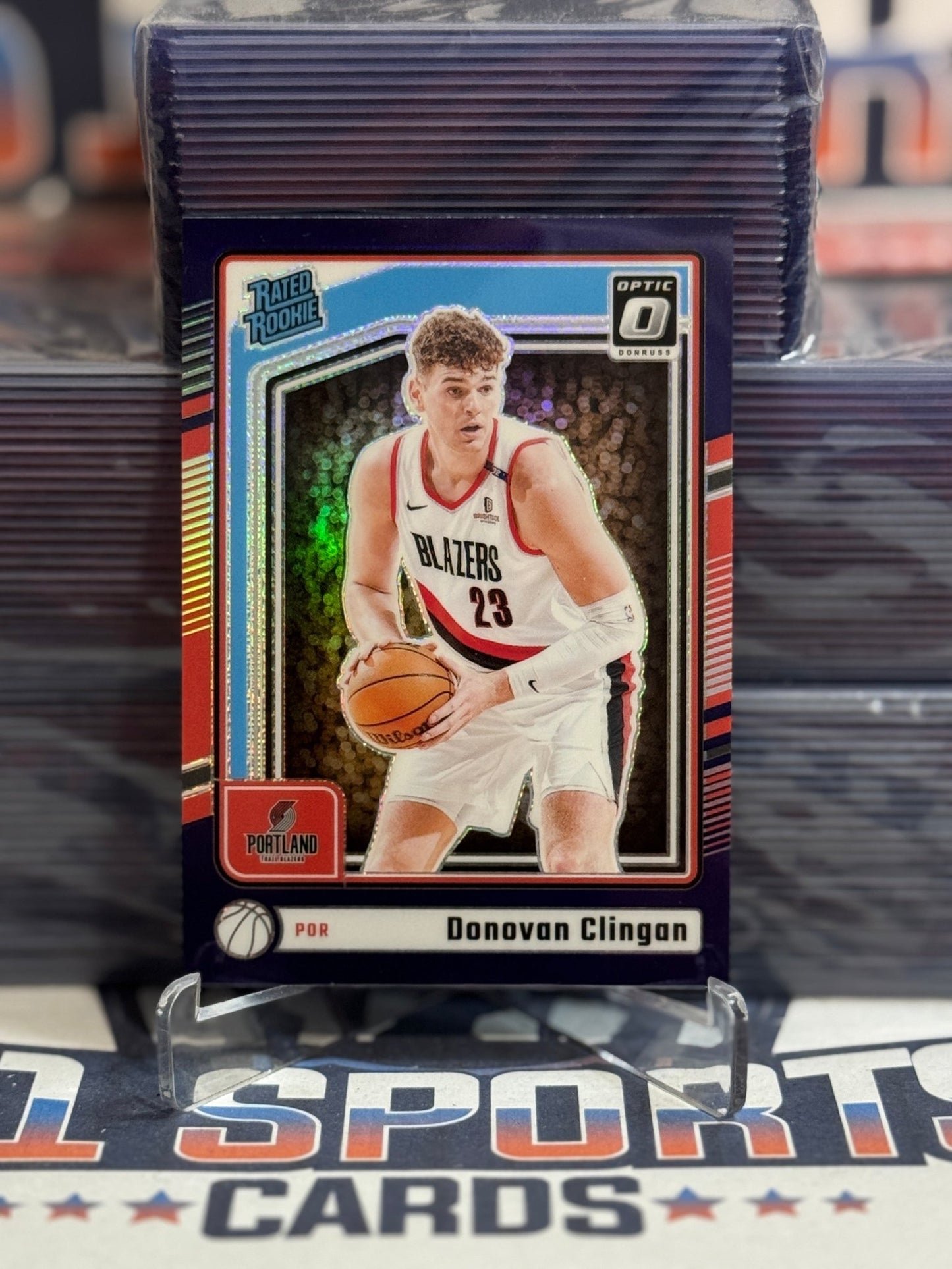 2024 Donruss Optic (Purple Prizm, Rated Rookie) Donovan Clingan 272