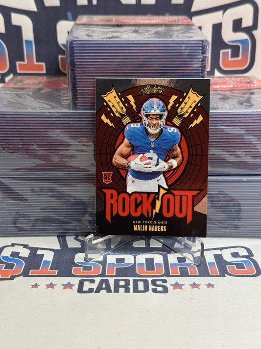 2024 Panini Absolute (Rock Out) Malik Nabers Rookie #RO - MNS