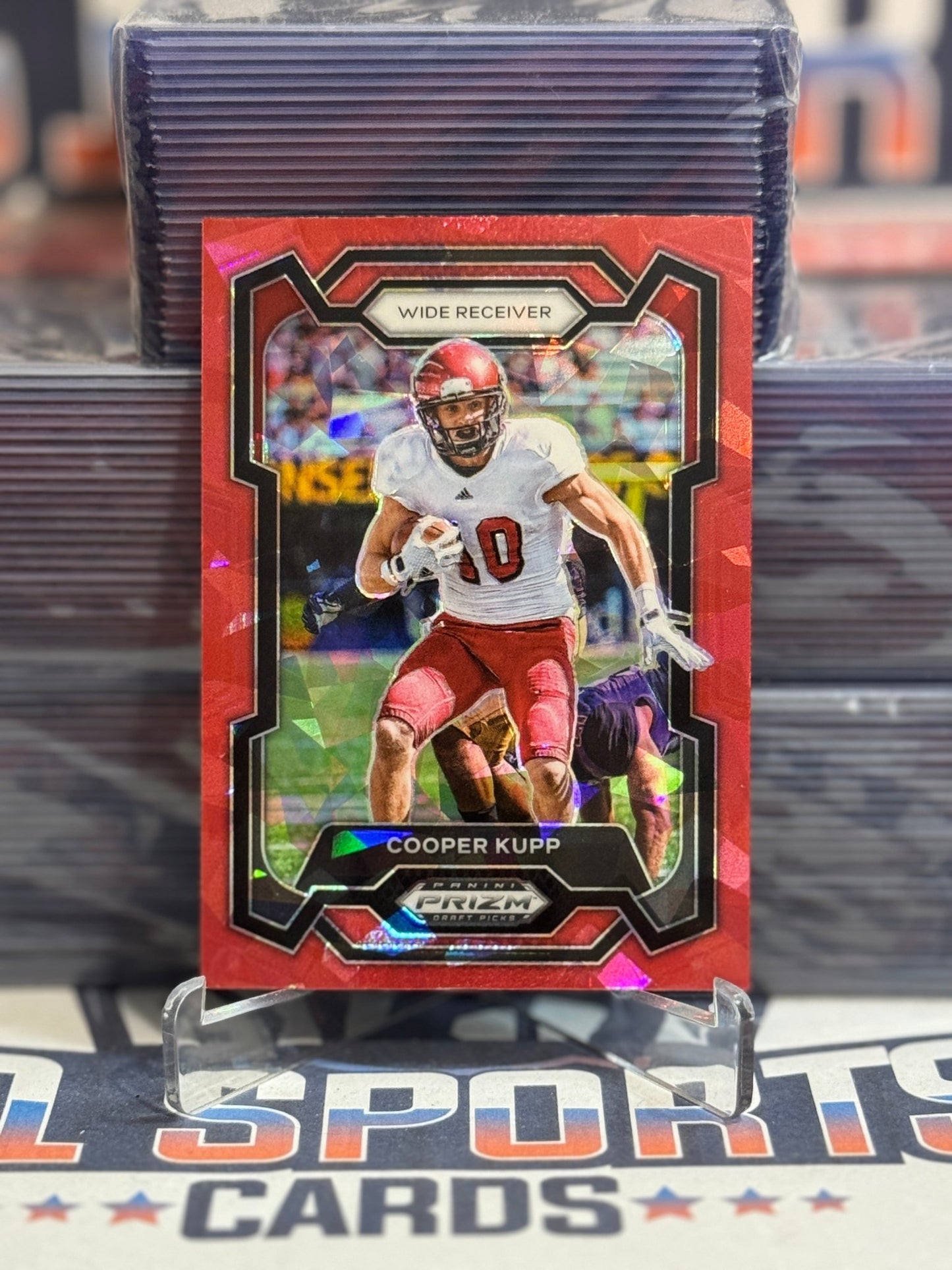 2024 Panini Prizm Draft Picks (Red Ice Prizm) Cooper Kupp 75