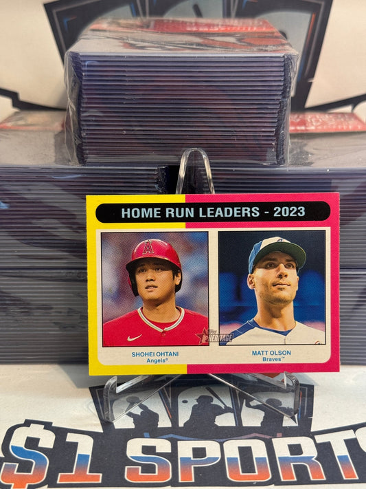 2024 Topps (2023 Home Run Leaders) Shohei Ohtani & Matt Olson #307