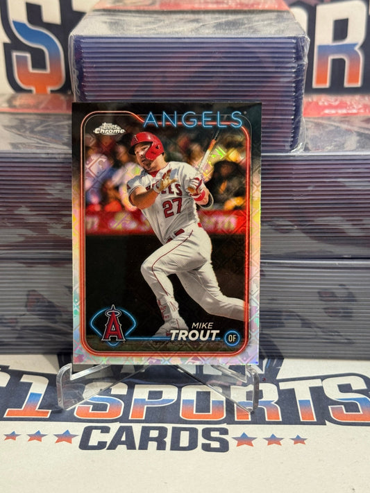 2024 Topps Chrome (MLB Logofractor) Mike Trout #200