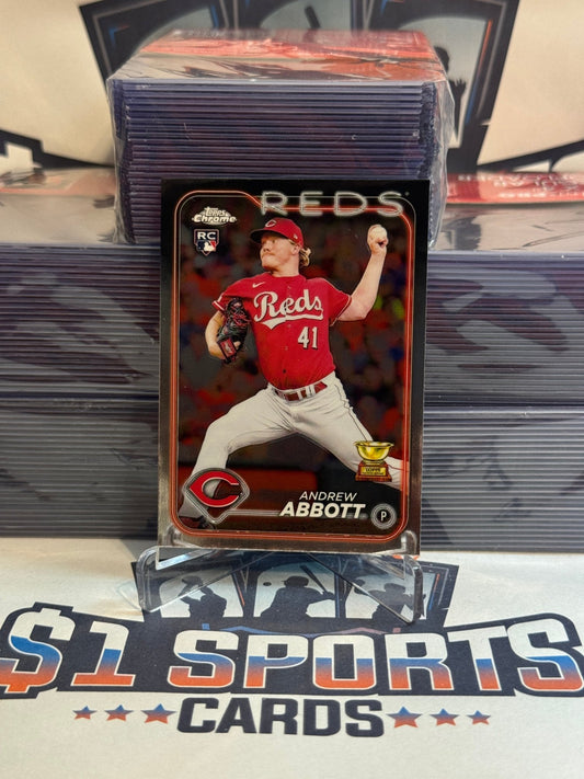 2024 Topps Chrome (Rookie Cup) Andrew Abbott Rookie #154