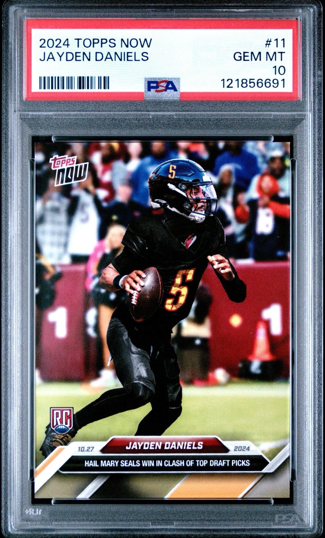 2024 Topps Now (/28,604) Jayden Daniels Rookie 11 - PSA 10